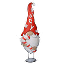 Gnomo metallo con bastoncino di zucchero rosso cm 31x12,7xh84,5