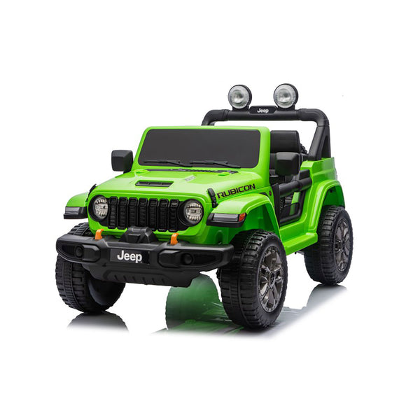 Macchina Elettrica per Bambini Jeep Wrangler Rubicon 12V con Telecomando Verde prezzo