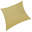 Tenda a Vela Ombreggiante Quadrata 500x500 cm in Poliestere 160 Gr/Mq Bauer Ecrù