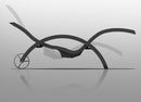 Lettino Chaise Longue da Esterno Giardino Inclinabile con Ruote Arkema Serendipity Grigio Antracite