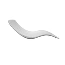 Lettino Chaise Longue da Giardino 154x63x62 cm in Vetroresina Sined  Antares Bianca