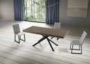 Tavolo Allungabile 180/284x90 cm Niket Tortora Gambe Antracite      