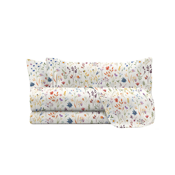 acquista Set Lenzuola con Stampa Sopra Sotto e Federe Linea River Volta Varie Misure