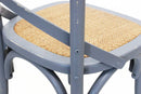Sedia Cross 46x42x87 cm  in Legno Grigio