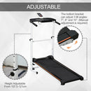 Tapis Roulant Meccanico Pieghevole con Schermo LED  Bianco e Nero