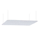 Pannello Fonoassorbente da Soffitto con Kit di 4 Cavetti 150x50 cm Finitura Grigio     