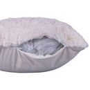 Set 2 Cuscini Decorativi 43x43x6 cm in Poliestere VdE Tivoli 1996 Furry Bianco