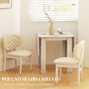 Tavolo a Ribalta per 4 Persone max Impermeabile e Antigraffio 140x70x75 cm in Truciolato Rovere