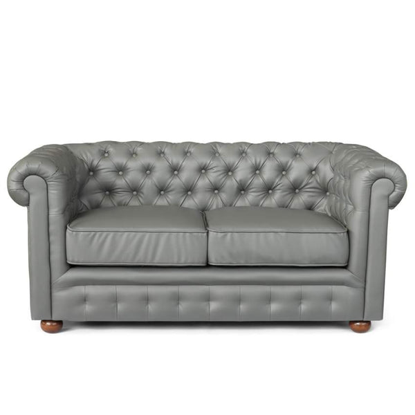 2-Sitzer-Sofa 170 x 81 x 77 cm in grauem Kunstleder sconto