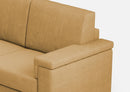 Divano Angolare 6 Posti 286x246x85 cm Marrak in Tessuto Ocra
