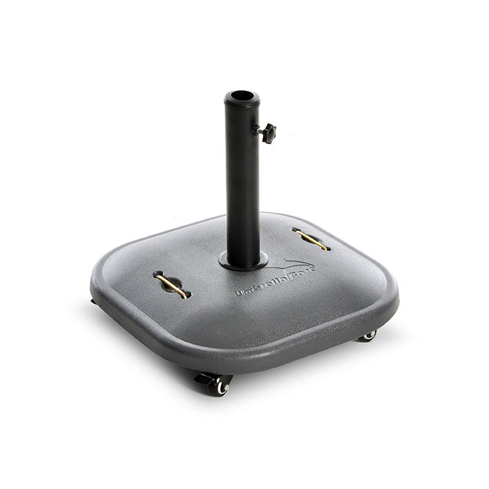 Base per Ombrellone 40x40x14 cm in Cemento con Ruote 25 Kg Taddei