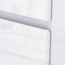 Cassettiera 5 Cassetti Antiribaltamento 55x33x100 cm Bianco Lucido  
