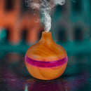 Mini Diffusore aromi Vaporizzatore LED 110x110x115mm 2W USB Marrone chiaro