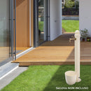 Fontana da Giardino Alta con Rubinetto Belfer 42/ARM Ruggine