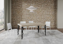 Tavolo Allungabile 160-420x90x77 cm Karamay Cashmere Telaio Antracite 