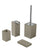 Set 4 Badezimmer-Accessoires aus Harz TFT-Accessoires Tortora