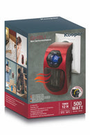 Stufa Stufetta da Parete 500W Display LCD Kooper Ghibli Rosso