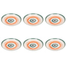 Set 6 Piatti Fondi Ø21x4 cm  in Dolomite VdE Tivoli 1996 Occhio Marino