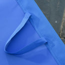 Lettino Prendisole Pieghevole da Giardino 180x55x24 cm in Metallo e Tessuto Oxford Blu