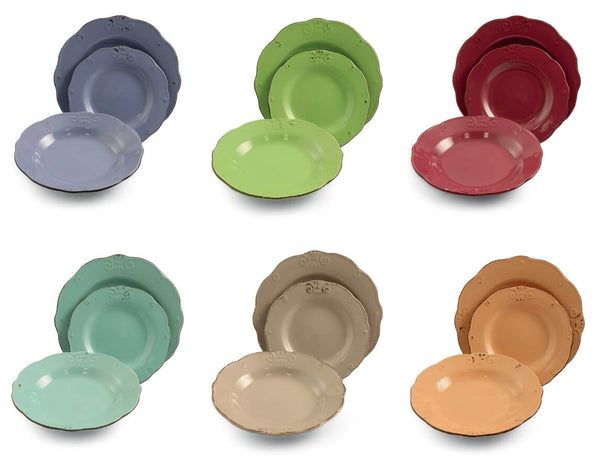 18-teiliges Tafelservice aus Steingut Villa d'Este Home Tivoli Duchess Light Multicolor sconto