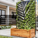 Separé Frangivista a 3 Ante Verticali 122x45x198 cm in Acciaio con Motivo a Foglia di Banana Nero      