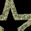 Stella Luminosa di Natale 3D in Metallo con 1440 LED Luce Calda Larghezza 50 cm