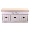 Cassapanca Baule in Legno 3 Cassetti con Cuscino