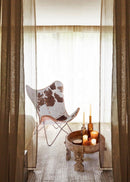 Tavolino Yasir Naturale D50 Rotondo in Legno