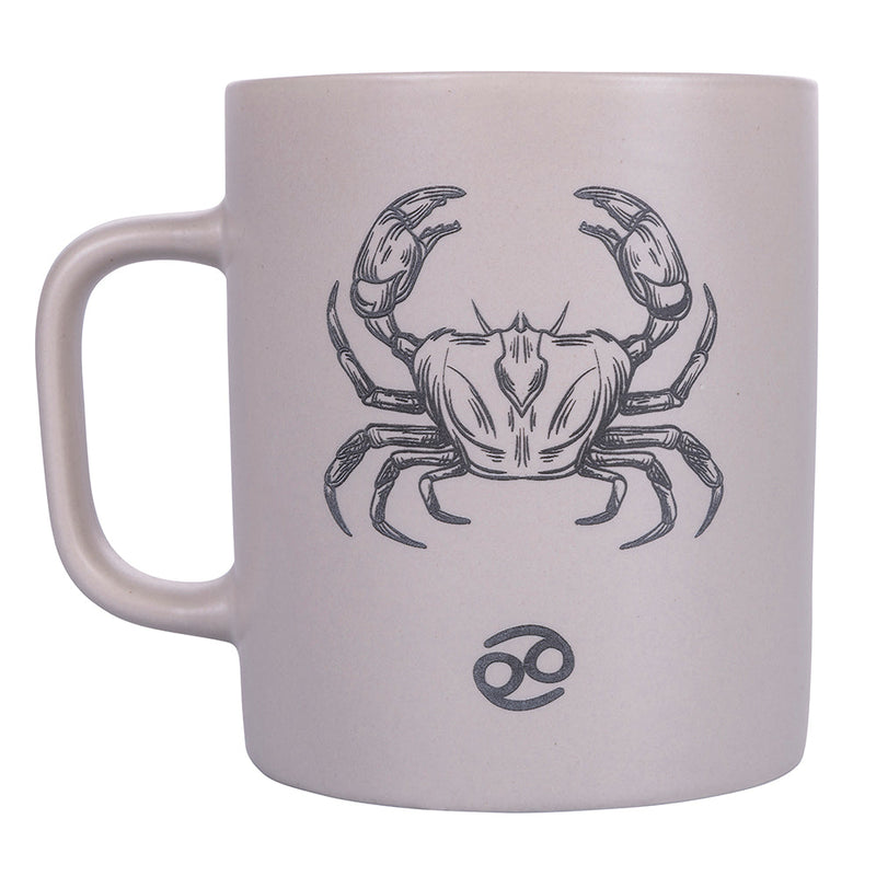 Tazza Zodiaco "cancro" Ø8x10 cm in Bone China VdE Tivoli 1996 Beige