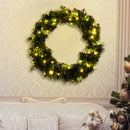 Ghirlanda di Natale Decorativa con 50 Luci Led Ø55 cm 