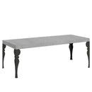  Tavolo Allungabile 200-460x90x77 cm Paxon Premium Cemento Telaio Antracite