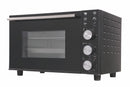 Forno Elettrico Ventilato 38 Litri 1800W con Vetro Kooper Great Stone Nero