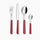 Servizio Set di Posate 24 pezzi in Acciaio Inox Eme Brio Rosso 11