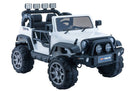 Macchina Elettrica per Bambini 12V 2 Posti Kidfun Fuoristrada Bianca
