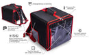 Zaino Borsa Termica Porta Pizze da asporto 10 Cartoni Safemi Fast 10 Nero