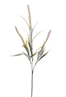 Set 24 Piante Artificiali di Setaria Composta da 3 Diramazioni Altezza 84 cm Viola