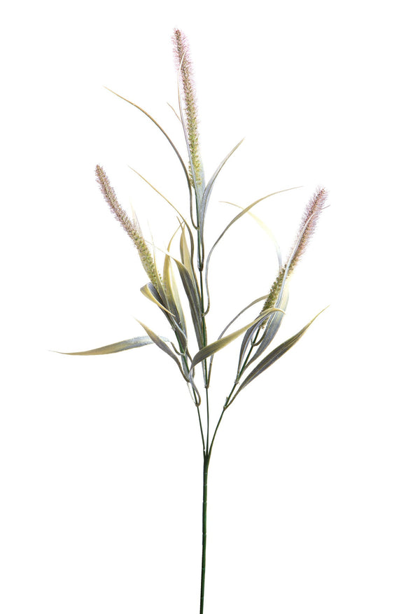 Set mit 24 künstlichen Setaria-Pflanzen, bestehend aus 3 Zweigen, Höhe 84 cm, lila prezzo