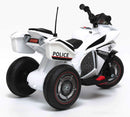 Moto Elettrica Polizia per Bambini 6V Kidfun Urban Police Nera