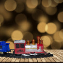 Treno Natalizio con Pista 250 cm 21 Pezzi per Sotto Albero con Puzzle 3D
