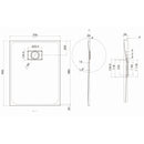 Piatto Doccia Effetto Pietra Filo Pavimento o Tradizionale Tortora