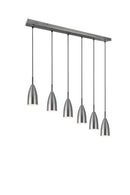 Lampada a Sospensione da Interno  E14 in Metallo Nickel Opaco