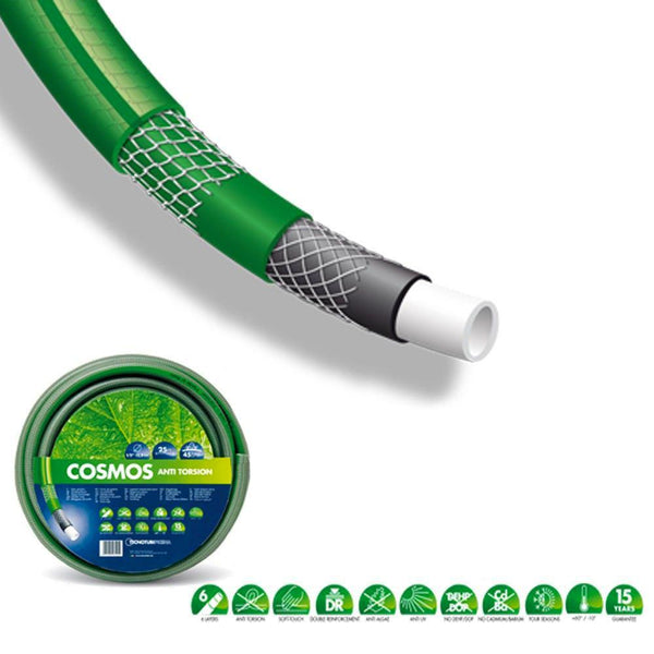 online Gartenwasserpumpenschlauch 15 Meter 1/2" 6 Lagen Cosmos Green