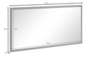 Specchio  120x2x60 cm Magic Antracite Lucido