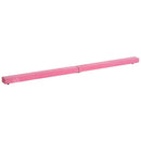 Trave da Ginnastica Allenamento Equilibrio Pieghevole in Legno Rosa 210x10x6.5 cm 