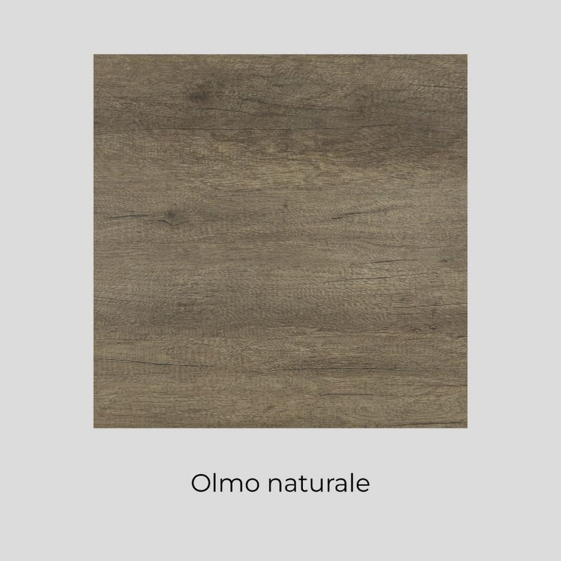 Pensile Bagno Lavanderia con 2 Ante e Vano a Giorno 57,5x27x58 cm in Nobilitato Olmo Naturale