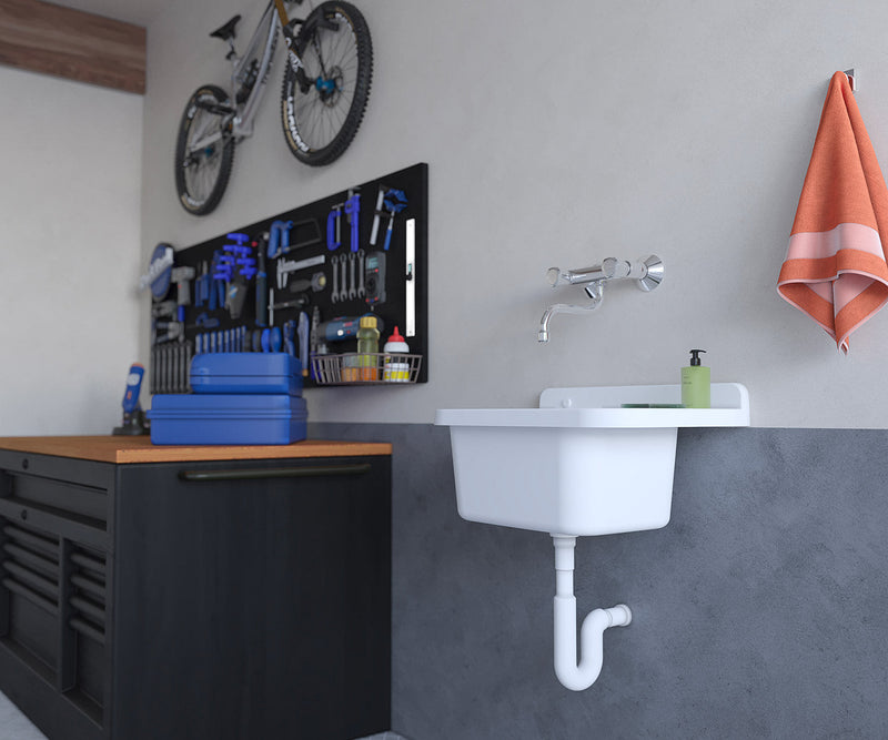 Lavatoio 50x34x21cm in Polipropilene 13,5l Forlani Wash Bianco