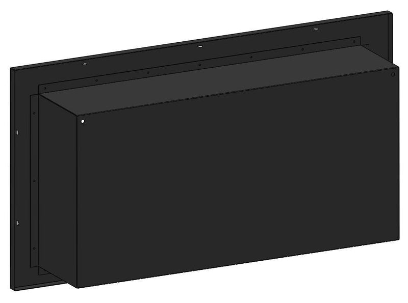 Camino a Bioetanolo da Parete 90x49 cm  Frame 900 Bianco