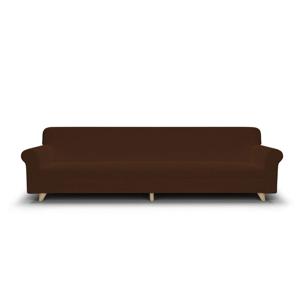 acquista Bezug für 4-Sitzer-Stretchsofa aus braunem Polyester