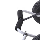 Carrello per Kayak Pieghevole in Alluminio 60x30x37 cm Max 60kg Argento e Nero 