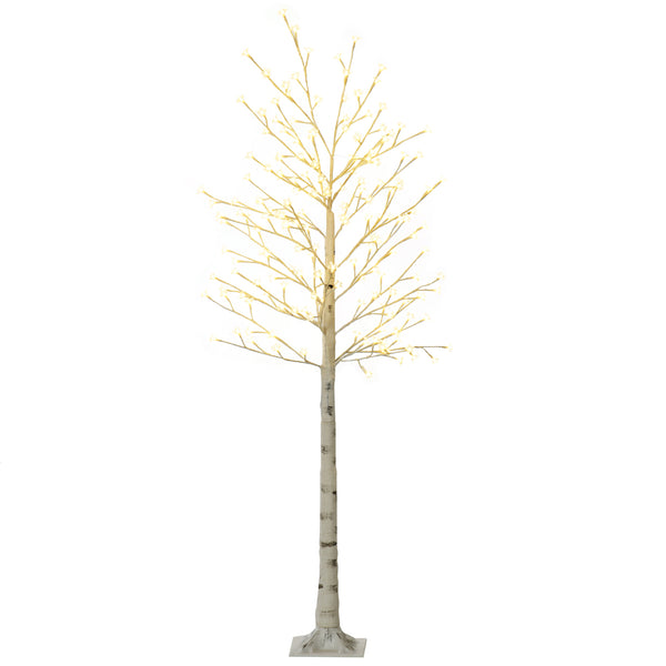 Albero di Natale 180 cm con 180 Luci LED 3 Livelli di Luminosità per Interni ed Esterni Bianco acquista